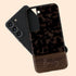 Custom Wood Name Dark Tortoiseshell Galaxy Case